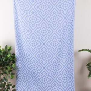 Geometric White Peshtemal